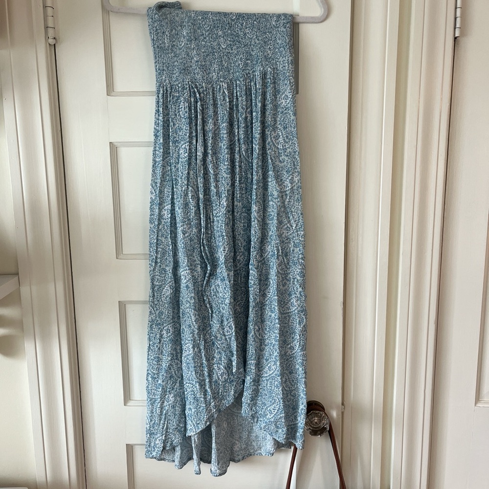 Strapless maxi dress